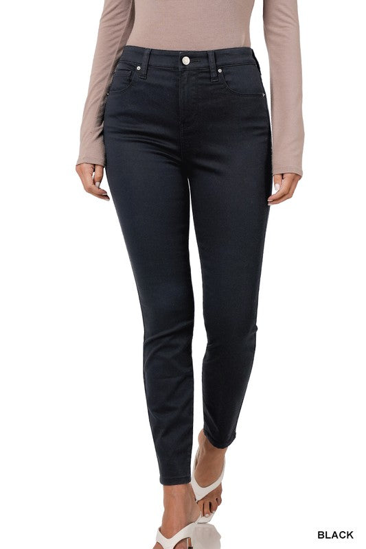 Zenana High Rise Skinny Colored Denim Pants