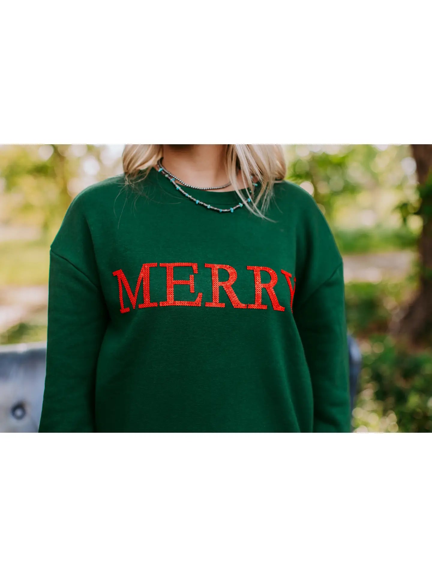 Merry Sequins 3D Sweatshirt