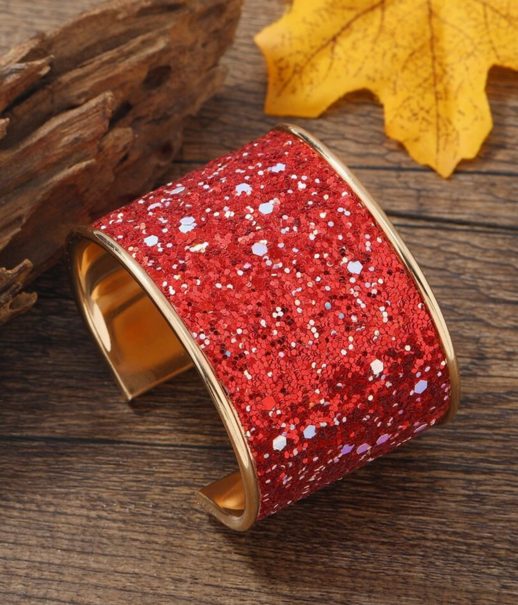 Glitter Cuff Bracelet