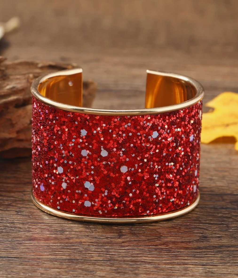 Glitter Cuff Bracelet
