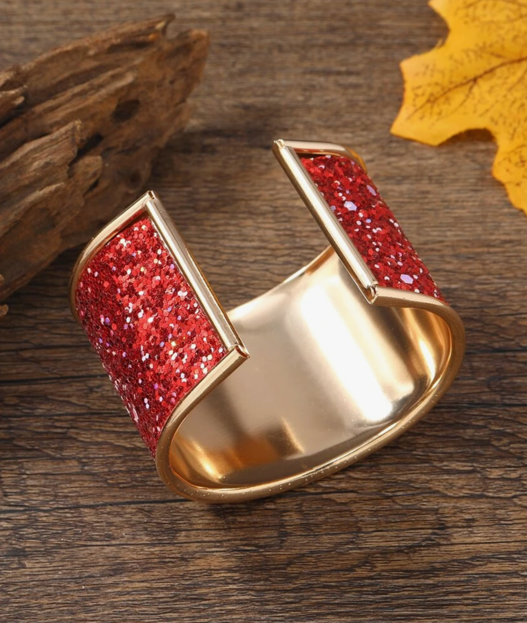Glitter Cuff Bracelet