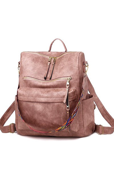 Vegan Leather Backpack