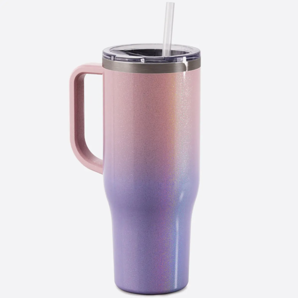 Berry Glitter Ombre 40oz Charger Tumbler – Southernly Charm