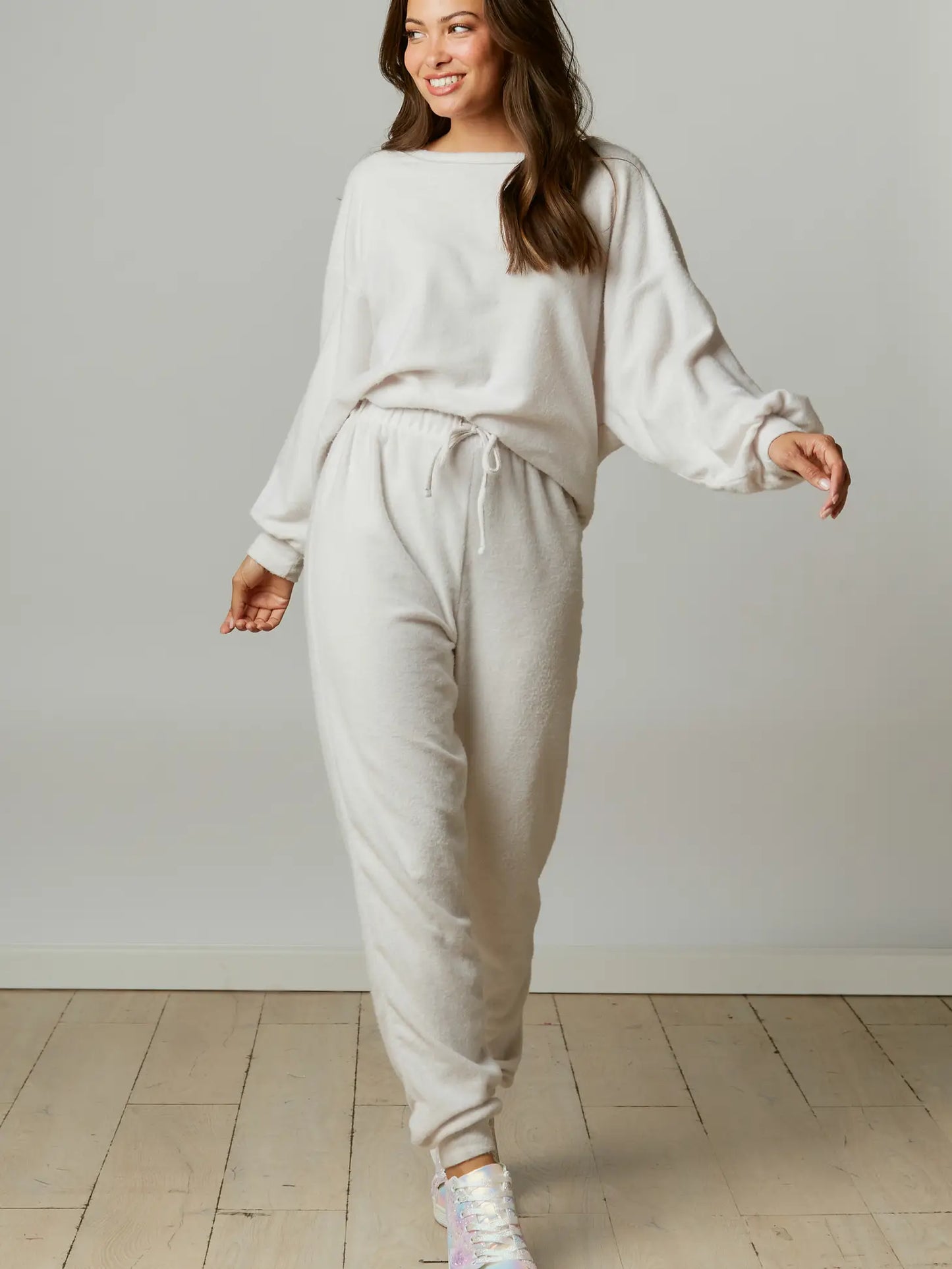 Brushed Knit Jogger Suit