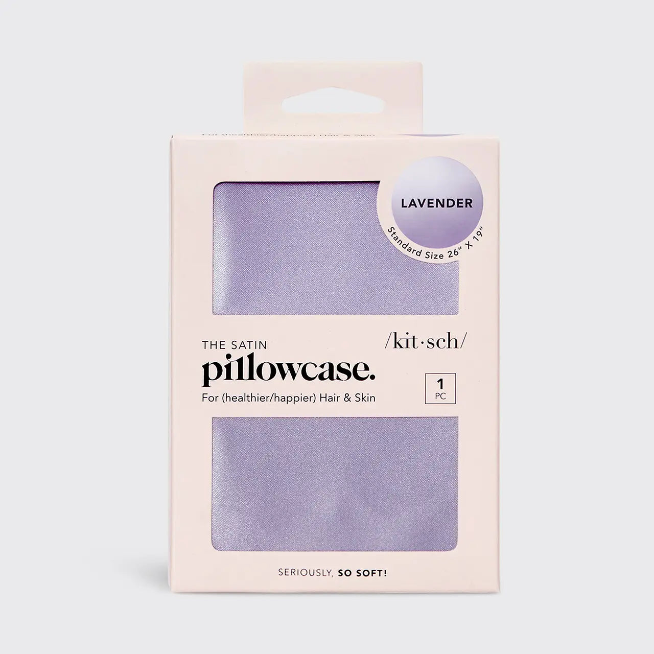 Kitsch Satin Pillow Case Standard Size - Lavender