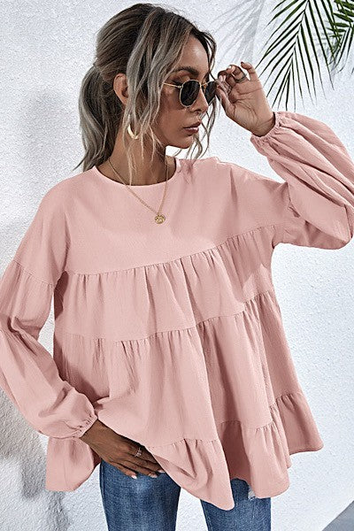 Pink Layered Blouse