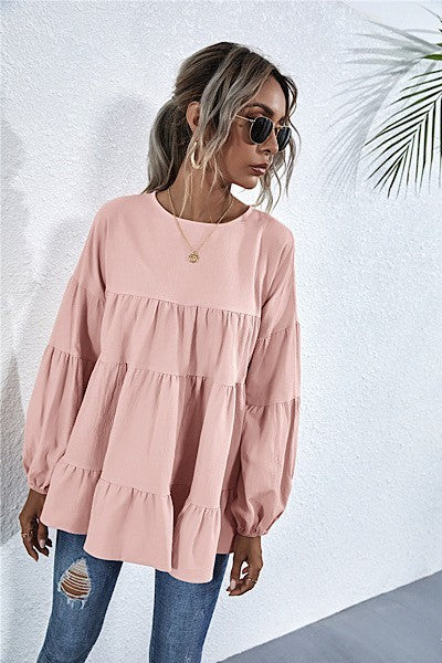 Pink Layered Blouse