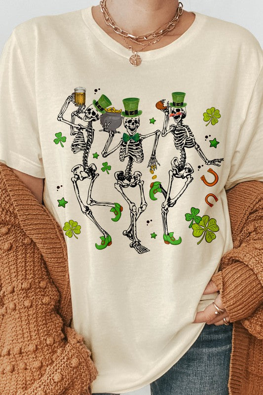 Skeleton Dancing Short Sleeve Shirt