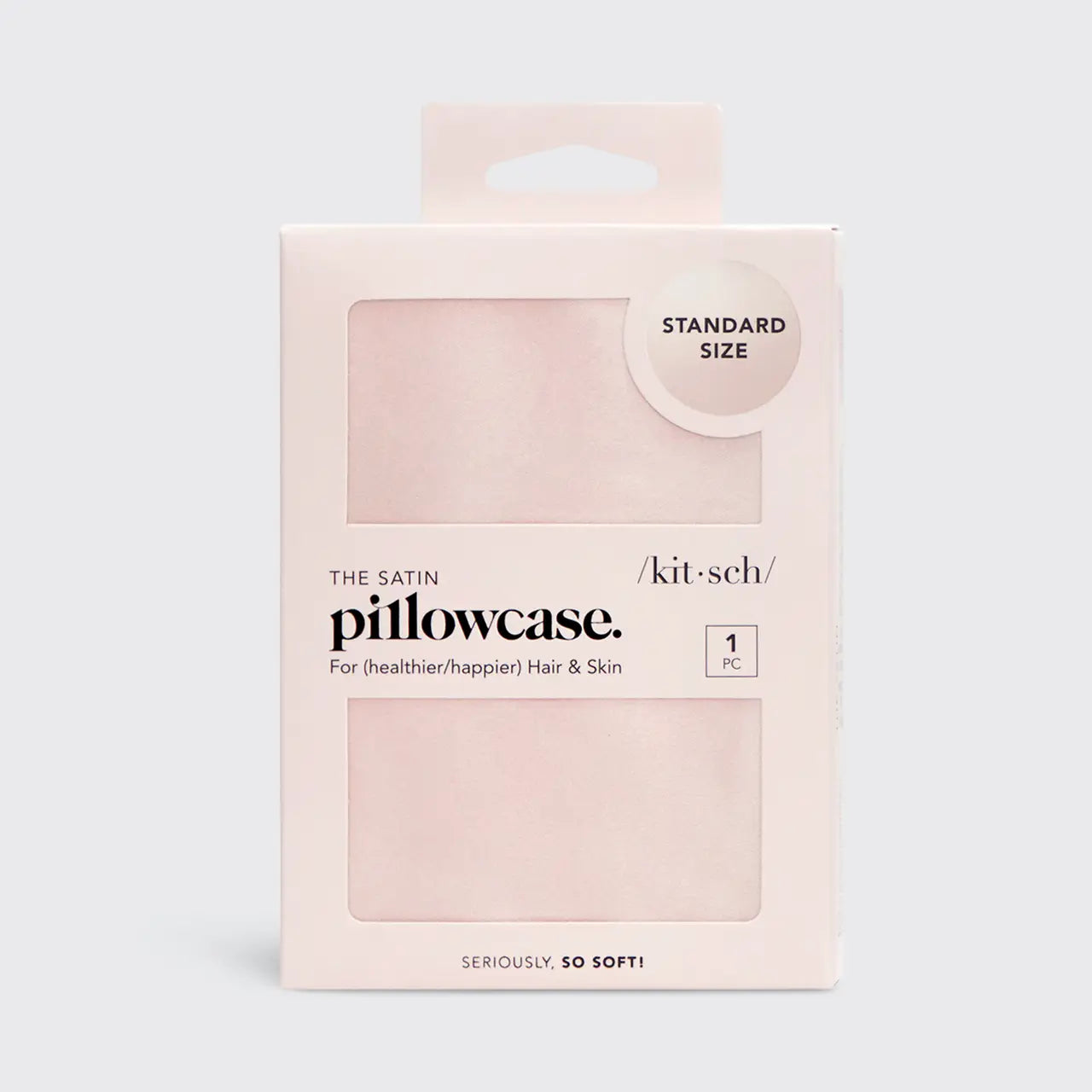 Kitsch Satin Pillow Case Standard Size - Blush